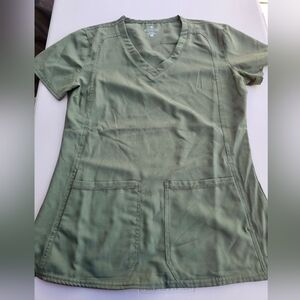 Med Couture Insight Olive V-Neck Scrub Top